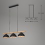 Podélná - BRILO 4046-035 Závěsné svítidlo, 98 cm, max. 40 W, černá-dřevo - BRILO - foto 5