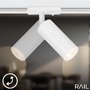 Lištové Briloner 230V - BRILO 8017046 1-fázový lištový systém, kompletní sada, 4x LED spoty, bílá - BRILO - foto 5