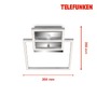 Hranatá - TF 318608TF TELEFUNKEN LED stropní svítidlo s čidlem, 35,8 cm, 17 W, chrom-hliník - BRILONER - foto 5