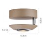Bodová - PN 9051-97 LED stropní svítidlo PURE Oculis, bronzová, stmívatelné, otočné a nastavitelné 2700K - PAUL NEUHAUS - foto 5