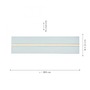 Hranatá - LD 14854-16 EDGING LED panel svítidlo, stropní svítidlo, 100x25cm, moderní, dálkový ovladač 2700-5000K - LEUCHTEN DIREKT / JUST LIGHT - foto 5