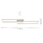 Hranatá - LD 14023-55 IVEN LED stropní svítidlo, barva ocel, stmívatelné, otočné, teplá bílá krokově stmívatelné 3000K - LEUCHTEN DIREKT / JUST LIGHT - foto 5