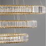 Kruhová - NV 9333069 Závěsné svítidlo AURELIA zlatý kov a křišťál LED 92W 230V 3500K IP20 stmívatelné - NOVA LUCE - foto 5