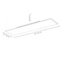 LED panely - LD 14533-16 FLAT LED panel, stropní svítidlo, ploché, 120x30cm, bílé 2700-5000K - LEUCHTEN DIREKT / JUST LIGHT - foto 5