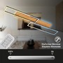 Hranatá - BRILO 3809014 Cornice LED stropní svítidlo, stmívatelné, 2 rámy, 4100lm, 38W, CCT ovladač, dálkový ovladač, černá - BRILO - foto 5
