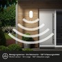 Nástěnná - BRILO 3830016 Ruch LED venkovní nástěnné svítidlo, pohybové čidlo, IP65, bílé - BRILO - foto 5