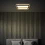 Hranatá - BRI 3845015 Remsa LED stropní svítidlo, dekor dřeva, přímé a nepřímé osvětlení, hranaté 31,5x29 cm, černá/dřevo - BRILONER - foto 5