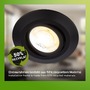 Kruhová - BRI 7586035 Klira 3ks sada LED vestavné bodové svítidlo 230V, nastavitelné, CTS, černé - BRILONER - foto 5