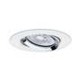Koupelnová - P 92422 LED vestavné svítidlo Nova Plus GU10 Flat IP65 93mm 4,9W 230V stmívatelné 4000K bílá mat/chrom - PAULMANN - foto 5