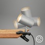 Stolní lampy s klipem - BRI 2766014 Klem lampička na stůl, nastavitelná, s klipsem, matný chrom - BRILONER - foto 5