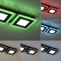Hranatá - LD 14512-18 ACRI LED stropní svítidlo černé RGB, CCT stmívatelné s dálkovým ovládáním RGB+2700-5000K - LEUCHTEN DIREKT / JUST LIGHT - foto 5