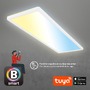 Hranatá - BRILO 7529016 Tava LED stropní svítidlo, Smart, ovládání hlasem nebo v aplikaci, dálkové ovládání, bílé - BRILO - foto 5