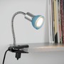 Stolní lampy s klipem - BRI 2989-010P Ukončená výroba  Flexibilní svítidlo se svorkou 34 cm 1xGU10 3W 250lm titan-modrá - BRILONER - foto 5