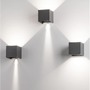 Nástěnná - NV 847407 Venkovní nástěnné svítidlo COMO tmavě šedý hliník LED 2x3W 3000K 3000K 220-240V nastavitelný úhel 0-90st. IP54 - NOVA LUCE - foto 5