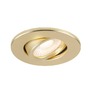 Pro zapuštěná svítidla - LA 1007191 UNIVERSAL DOWNLIGHT kryt pro downlight IP20, výkyvný, kulatý, matně zlatý - BIG WHITE (SLV) - foto 5