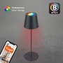 Stolní lampy dekorační - BRILO 7559015 Coloris LED stolní lampička Smart nabíjecí, ovládání přes aplikaci, stmívatelné, antracit - BRILO - foto 5