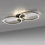 Dekorativní - LD 14552-16 TROOPER LED stropní svítidlo bílé s dřevo teplá bílá do obývacího pokoje světelný kruh 3000K - JUST LIGHT - foto 5