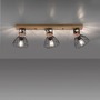 Bodová - LD 11418-18 LAMI LED stropní svítidlo 3 ramenné, dřevo, černé kovové stínítko, otočné - LEUCHTEN DIREKT / JUST LIGHT - foto 5