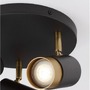Bodová - NV 9111438 Bodové svítidlo POGNO černá a zlatý hliník GU10 3x10W IP20 220-240V bez žárovky - NOVA LUCE - foto 5