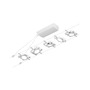 Sady - P 94422 LED lankový systém MacLED základní sada 5x4,5W 3000K 230/12V bílá/chrom - PAULMANN - foto 5
