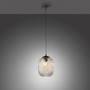 Dekorativní - PN 2000-27 SHITAKE LED závěsné svítidlo 1 ramenné, jantarová barva, retro styl, skleněné stínidlo, oválné, transparentní - PAUL NEUHAUS - foto 5