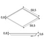 LED panely - LA 1010750 PANEL P 595 45 830 WB UGR19 DALI - BIG WHITE (SLV) - foto 5