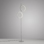 Stojací lampy - LD 15396-21 MINI RITUS LED stojací svítidlo stříbrné lampa na čtení s nožním vypínačem jednoduchý design 3000K - JUST LIGHT - foto 5