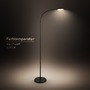 Stojací lampy - BRILO 1585015 Megg stojanová lampa - 12W, 800lm, LED, stmívatelná, nastavitelná, dotykový vypínač, černá - BRILO - foto 5