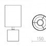Stolní lampy dekorační - RED R13295 CAMINO stolní se stínidlem bílá cement 230V E27 28W - RED - DESIGN RENDL - foto 5