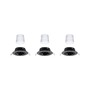 Kruhová - P 92465 LED vestavné svítidlo Smart Home Zigbee Base Coin základní sada výklopné kruhové 90mm 20° 3x4,9W 230V stmívatelné 3000K černá mat - PAULMANN - foto 5