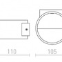 Nepřímé osvětlení - RED R12606 BIARITZ nástěnná bílá 230V LED 5W 3000K - RED - DESIGN RENDL - foto 5