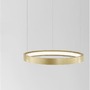 Kruhová - NV 9345615 Závěsné svítidlo PERRINE kartáčovaný zlatý hliník a akryl LED 30W 230V 3000K IP20 stmívatelné - NOVA LUCE - foto 5