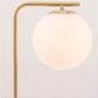 Stolní lampy dekorační - NV 9185361 Stolní lampa ALVAREZ saténový zlatý kov a černý mramor bílé opálové sklo E14 1x5W 230V bez žárovky IP20 - NOVA LUCE - foto 5