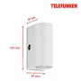 Nástěnná - TF 307106TF TELEFUNKEN LED venkovní nástěnné svítidlo s čidlem, 15,1 cm, 10 W, bílé - BRILONER - foto 5