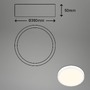 Kruhová - BRILO 3703-016 LED přisazené svítidlo pr. 38 cm, 24 W, 2000 lm, bílé - BRILO - foto 5