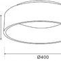 Kruhová - IMPR 348180 Deko-Light stropní přisazené svítidlo Sculptoris 400 mm, 30,0 W, 3000/4000 K, bílá 220-240V AC/50-60Hz 30,00 W 3000/4000 K 2000 lm bílá RAL 9016 - foto 5