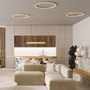 Kruhová - M MOD058PL-L100BS4K Závěsné svítidlo Rim 4000K 6900lm LED mosaz hliník designové - MAYTONI - foto 5