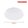 Kruhová - TF 602006TF TELEFUNKEN LED stropní svítidlo s čidlem, pr. 28 cm, 15 W, bílé - BRILONER - foto 5