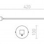 S ramenem - RED R10538 Svítidlo BOB na husím krku chrom 230V/700mA LED 3W 45° 3000K - RED - DESIGN RENDL - foto 5