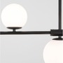 Podélná - NV 9100441 Závěsné svítidlo IMPERO bílé matné sklo černý kov G9 4x5W 230V IP20 bez žárovky - NOVA LUCE - foto 5