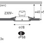 Koupelnová - P 92330 LED vestavné svítidlo 3-krokové-stmívatelné Nova GU10 Flat nevýklopné IP44 3x4,9W 230V stmívatelné 2700K bílá mat - PAULMANN - foto 5