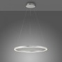 Kruhová - LD 15394-95 RITUS LED závěsné svítidlo kruhové, stmívatelné, hliník, 3 krokové stmívání, teplá bílá krokově stmívatelné 3000K - LEUCHTEN DIREKT / JUST LIGHT - foto 5