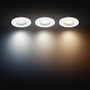 Koupelnová - PH 8721103073020 Hue Adore zápustné koupelnové svítidlo kulaté 3x4,2W, 2000-6500K, IP44, bílá (3ks) - PHILIPS - foto 5