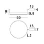 Kruhová - NV 9063602 Stropní svítidlo MOTIF LED stropní svítidlo bílý hliník 3000K IP20 40W 220-240V stmívatelné - NOVA LUCE - foto 5