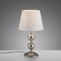 Stolní lampy dekorační - LD 14194-97 SIENA stolní lampa krémová bronzová s bílým textilním stínítkem šňůrový vypínač - JUST LIGHT - foto 5