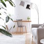 Stojací lampy - LD 15461-55 MELVIN Stojací svítidlo v barvě oceli s tříbarevným látkovým stínítkem v moderním designu - LEUCHTEN DIREKT / JUST LIGHT - foto 5