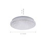 Kruhová - LD 14742-16 JUPI LED stropní svítidlo Smart Home s RGB změnou barev a nastavitelnou teplotou barvy světla MEDION RGB+2700-5000K - LEUCHTEN DIREKT / JUST LIGHT - foto 5