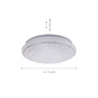 Kruhová - LD 14742-16 JUPI LED stropní svítidlo Smart Home s RGB změnou barev a nastavitelnou teplotou barvy světla MEDION RGB+2700-5000K - LEUCHTEN DIREKT / JUST LIGHT - foto 5