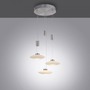 Vícečetná - PN 2082-55 LAUTADA LED závěsné svítidlo 3 ramenné, kruhové, stříbrná barva, stmívatelné, nastavitelná výška SimplyDim 3000K - PAUL NEUHAUS - foto 5