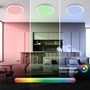 Kruhová - BRILO 3480016 Smart LED RGBW panel, 27 cm, 20W, 100lm, bílé - BRILO - foto 5